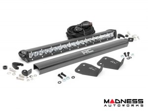 Ford Bronco Sport Front Bumper Light Bar Mount w/ 20" Single Row Chrome Series LED